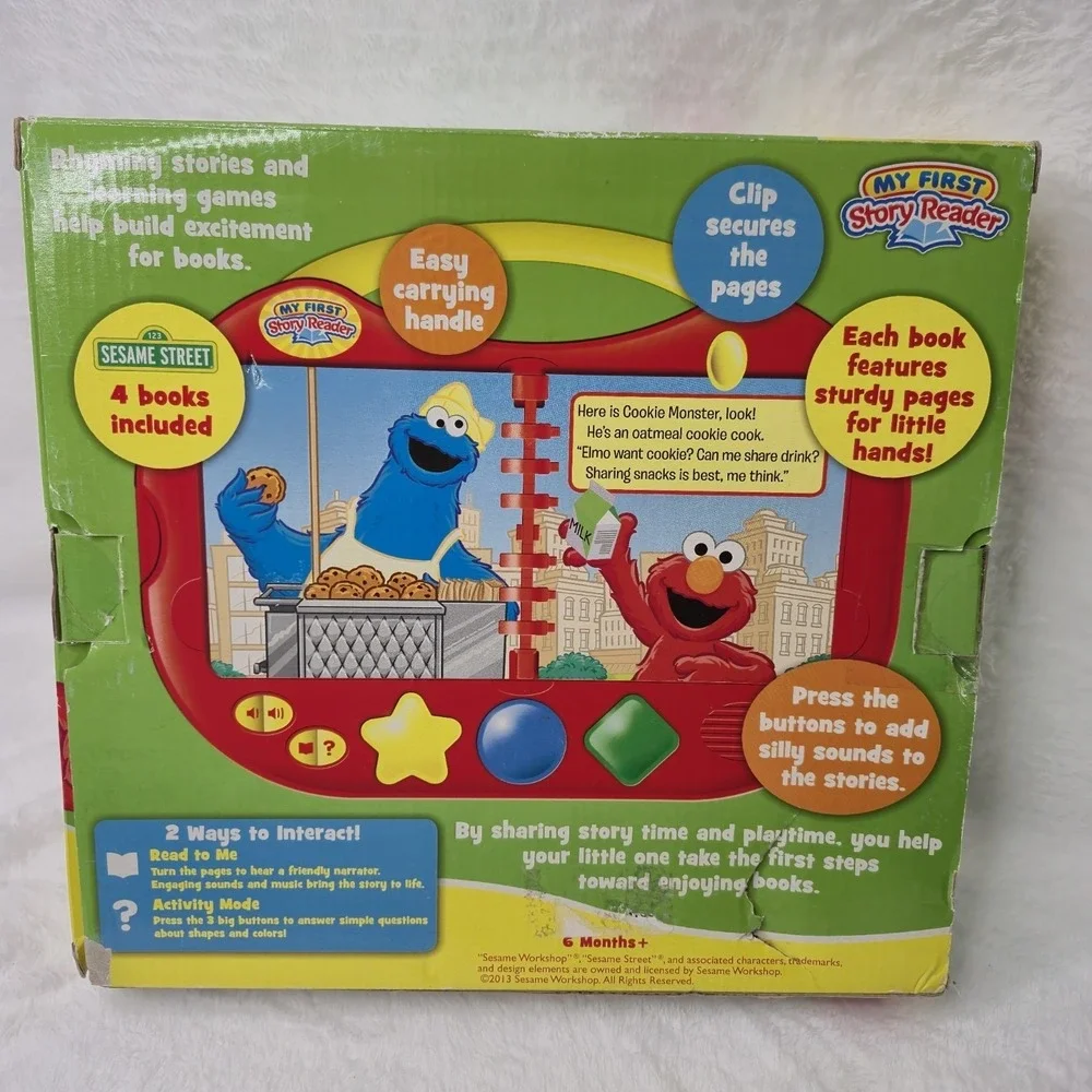 ELMO 2013 My First Story Reader 4 Books Storybook Library Sesame Street